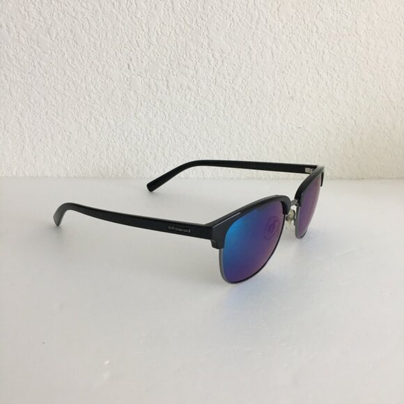 Polaroid Mirror Sunglasses Dark Gunmetal Full Rim Clubmaster Size 54-18-147 main image 4